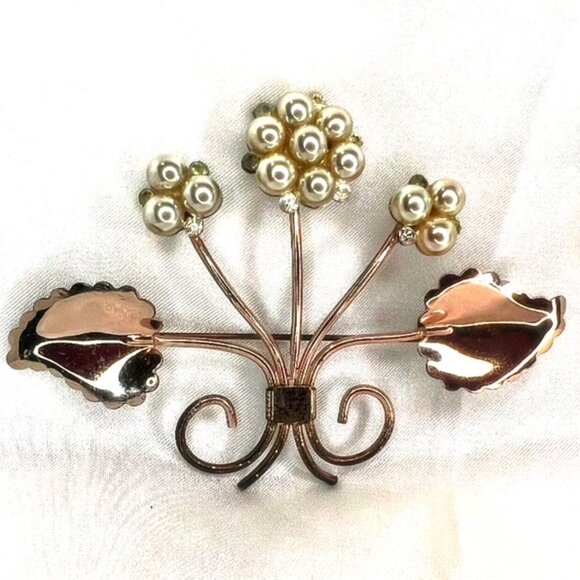 4 Vintage Pearl Brooches Bundle - Picture 5 of 5